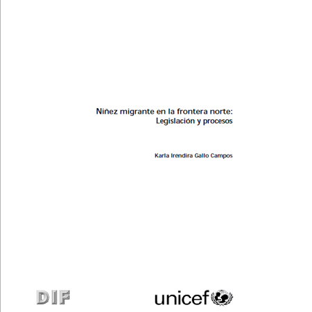 Book Cover: Niñez migrante en la frontera norte: Legislación y procesos